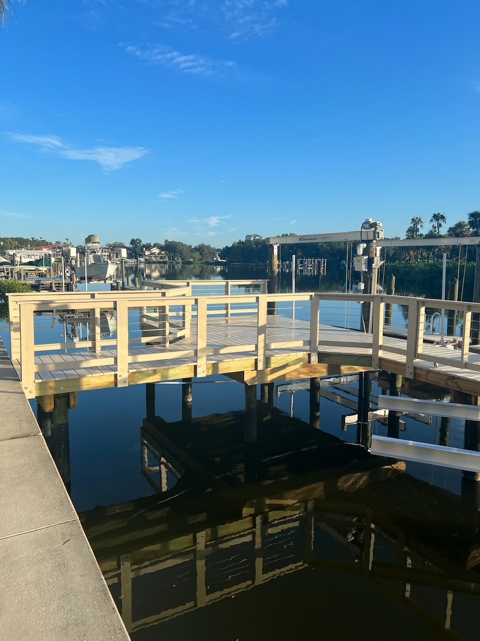Waterfront homes and docks along Tampa Bay
