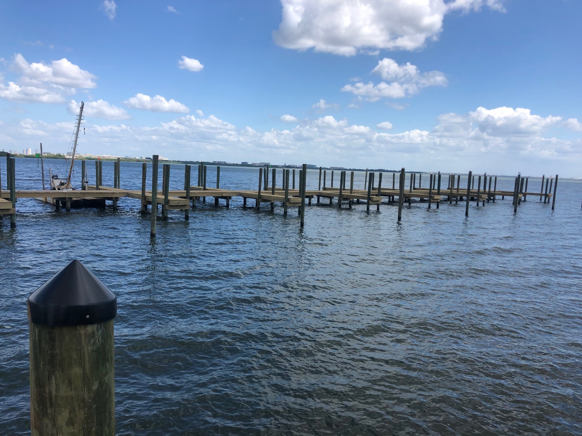 Custom waterfront dock in Tampa, FL