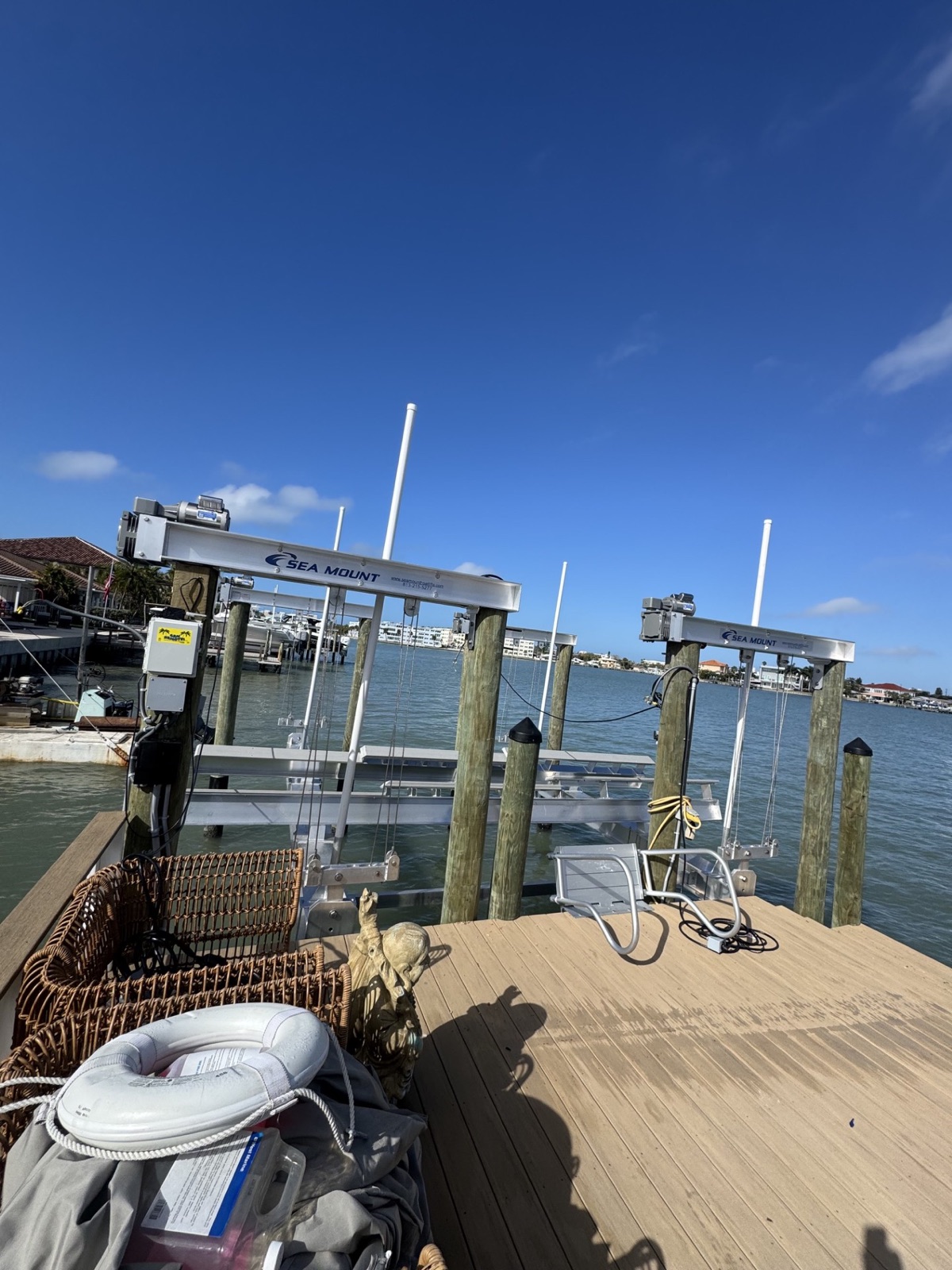 Residential boat lift project