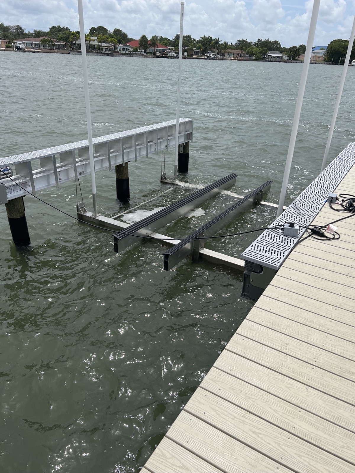 Residential boat lift project