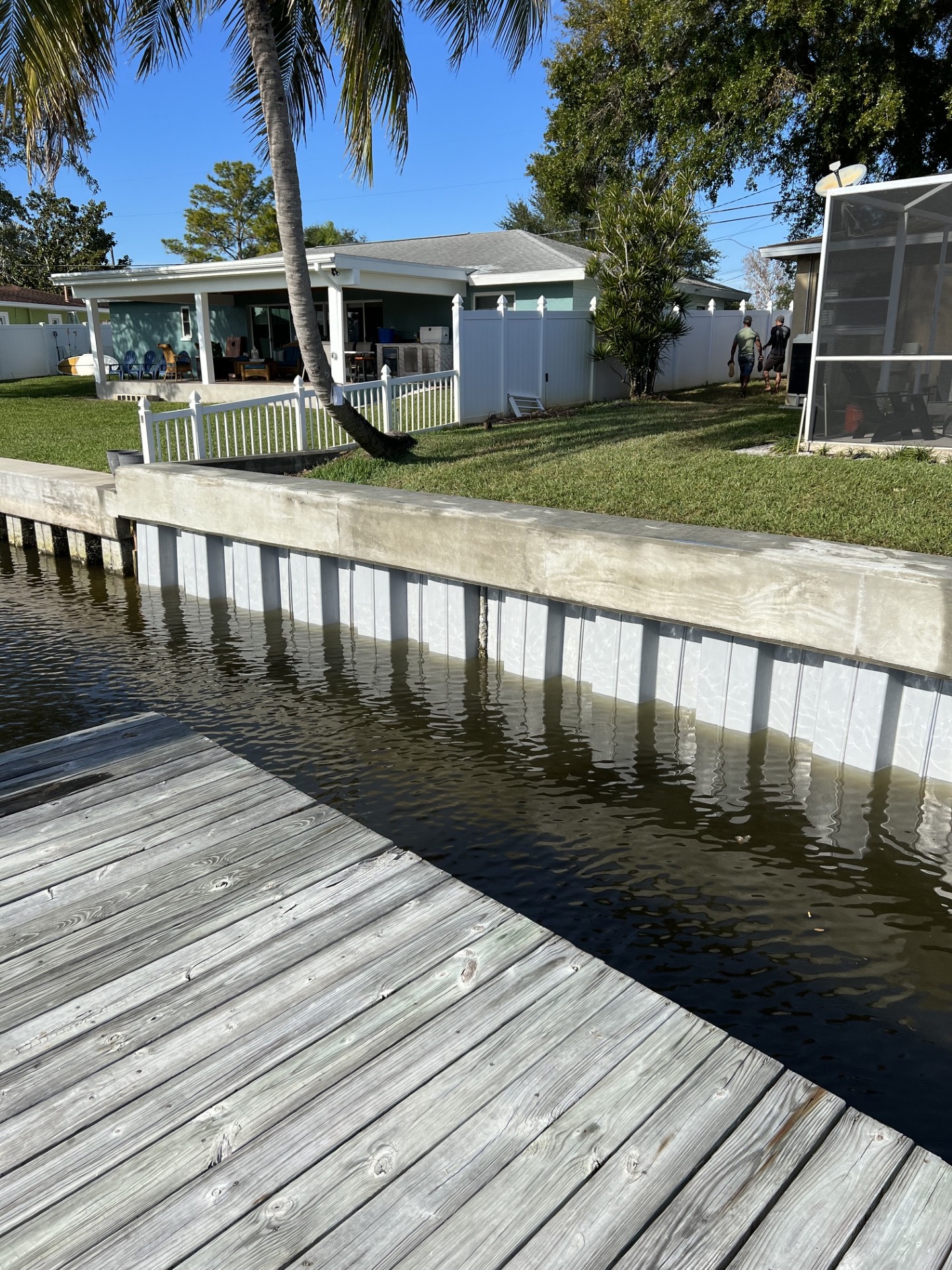 Seawall in St. Petersburg, FL
